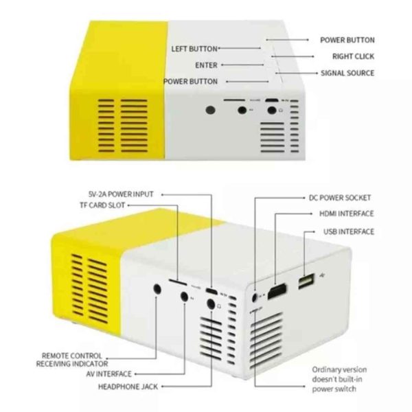 Proyector Mini Led Caja Amarilla - Imagen 4